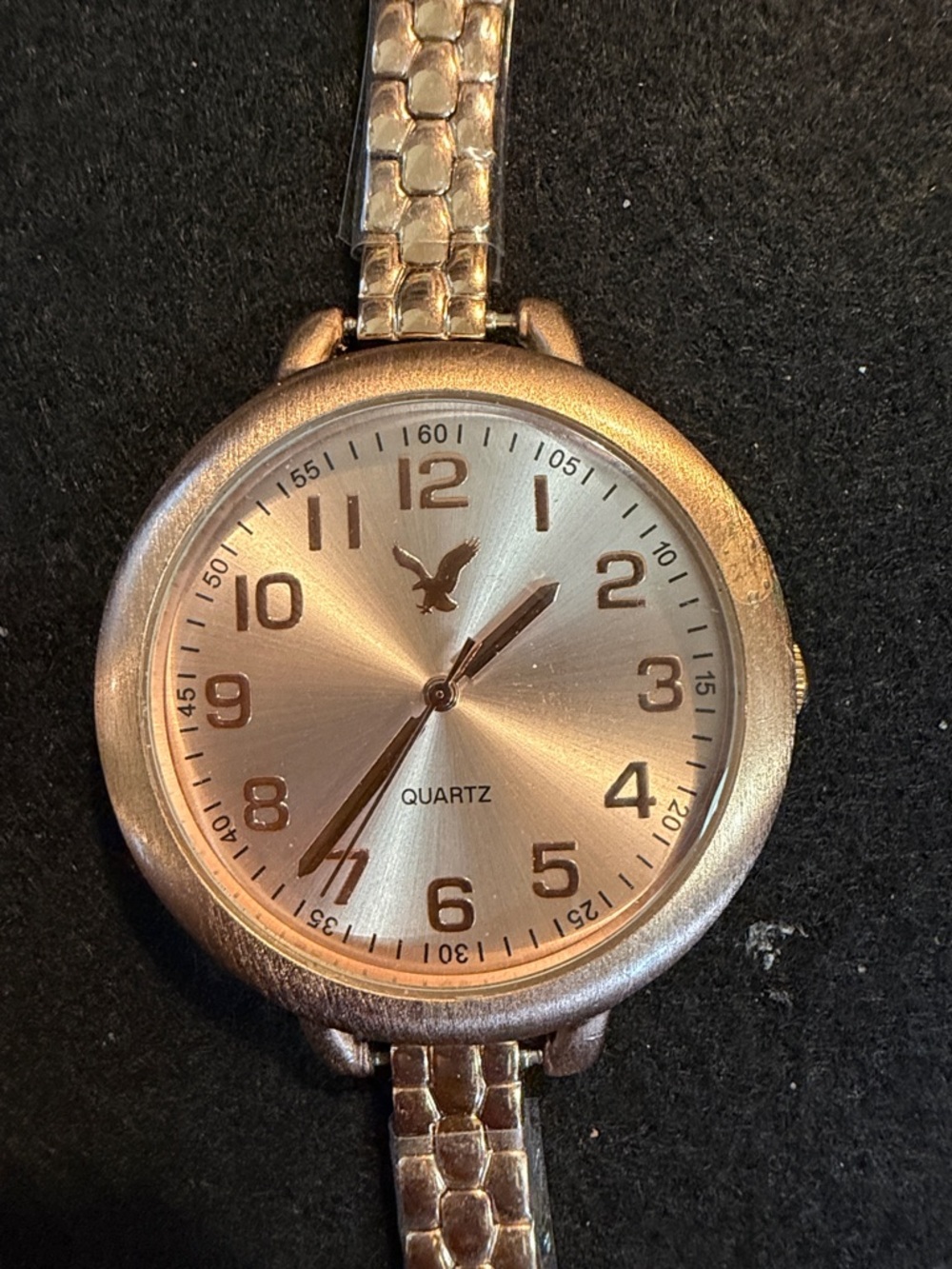 American Eagle Outfitters Rose Gold-Tone Round Face Quartz Watch